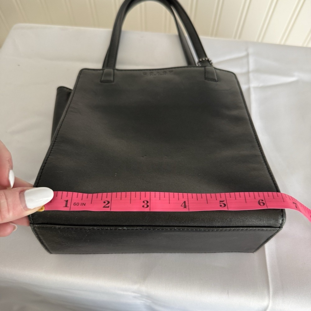 Vintage Coach Black Mini Tote Top Handle Silver Hardware 6152 Bag Purse - Picture 14 of 16